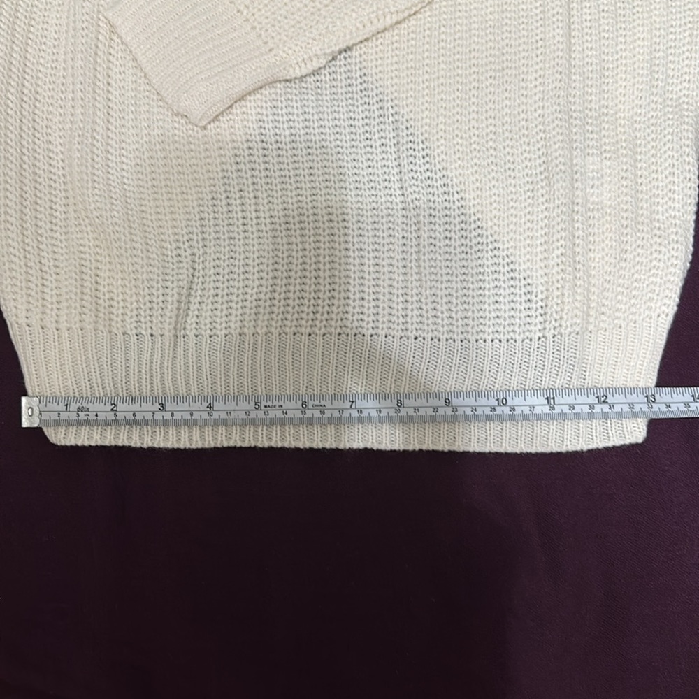 NWT Ivory Twist Back Knot Sweater - Picture 10 of 11